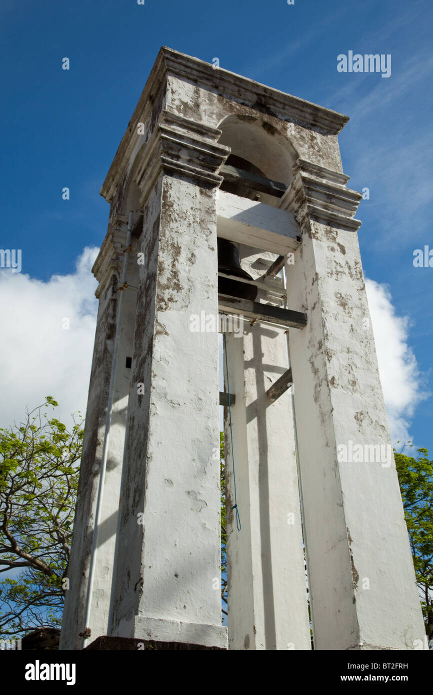 Glockenturm in Galle Old Dutch Church - die älteste protestantische Kirche auf der Insel aus dem Jahr 1752 Stockfoto