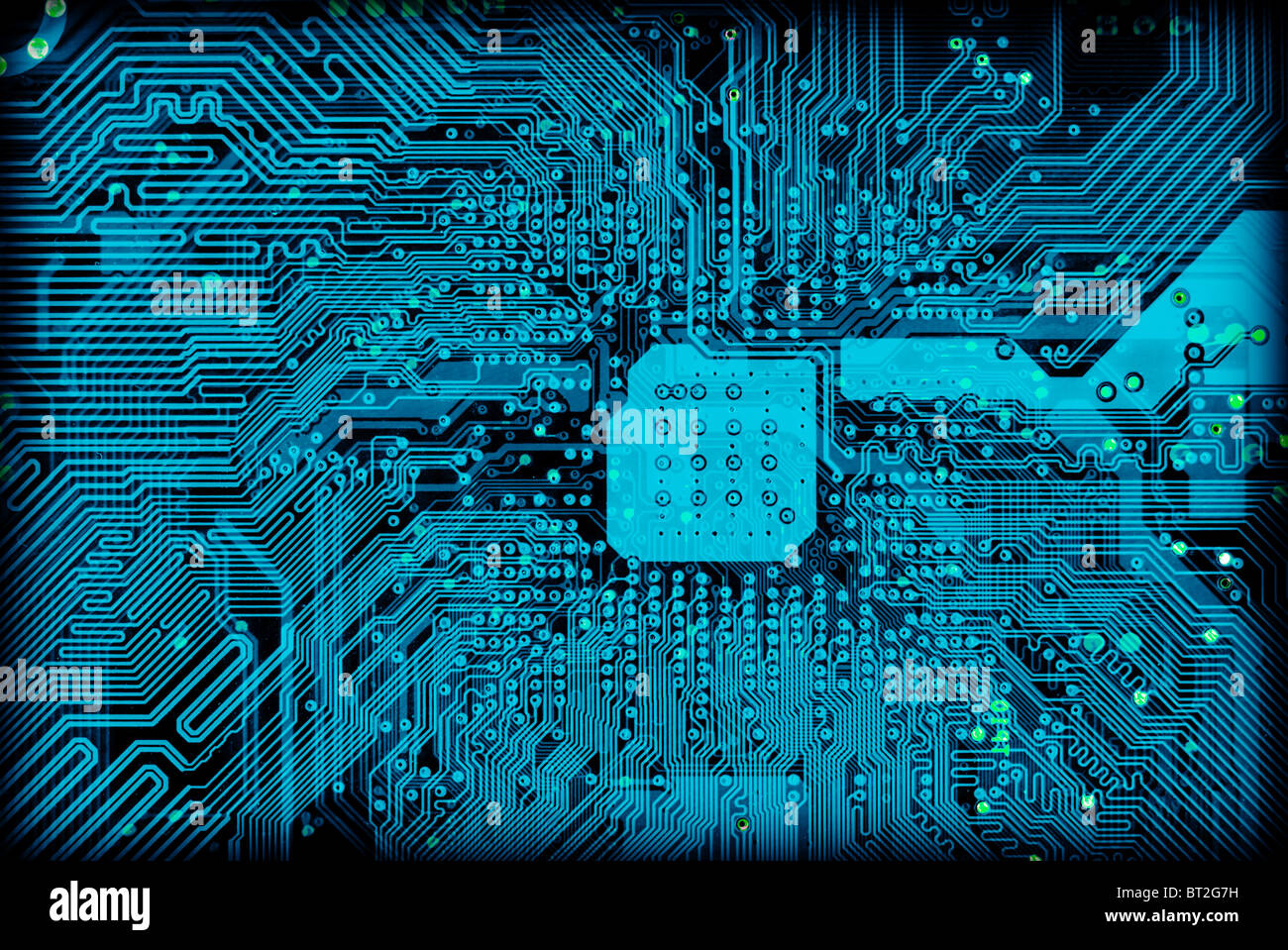 Tech Industrie elektronische blauen Hintergrundtextur Stockfoto