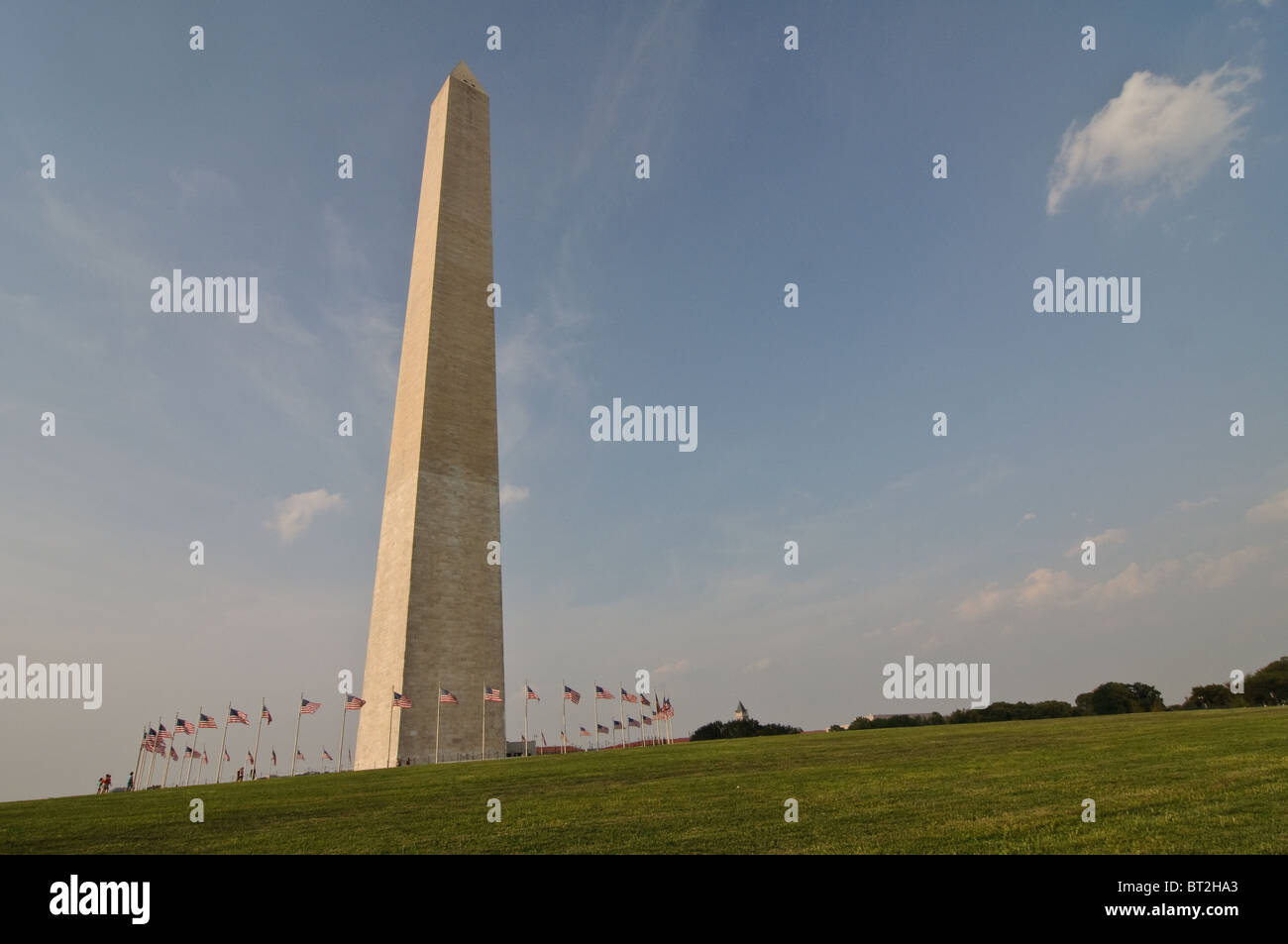 Washington-Denkmal in der Abenddämmerung Stockfoto