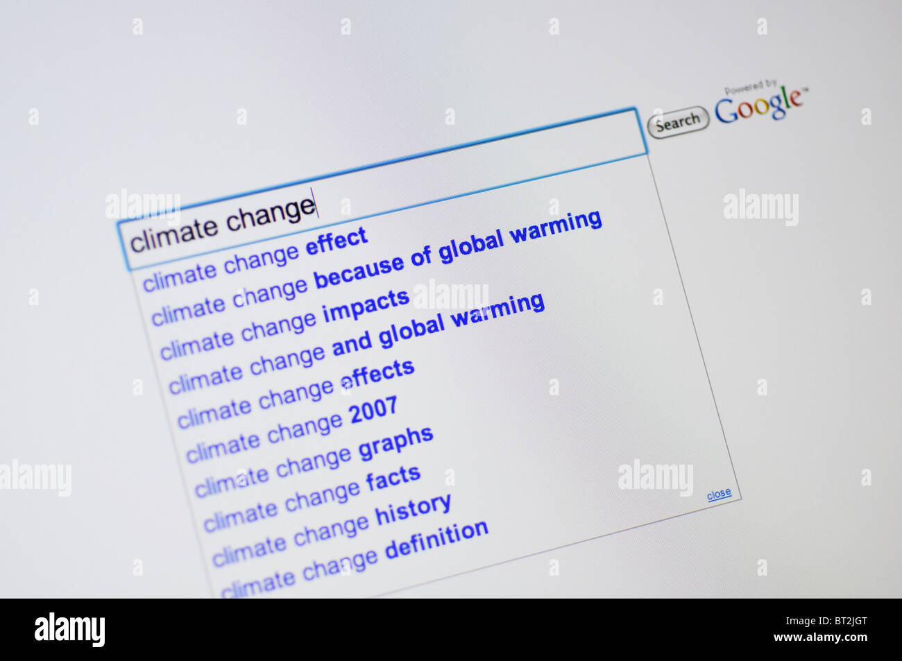 Google-Suche-website Stockfoto