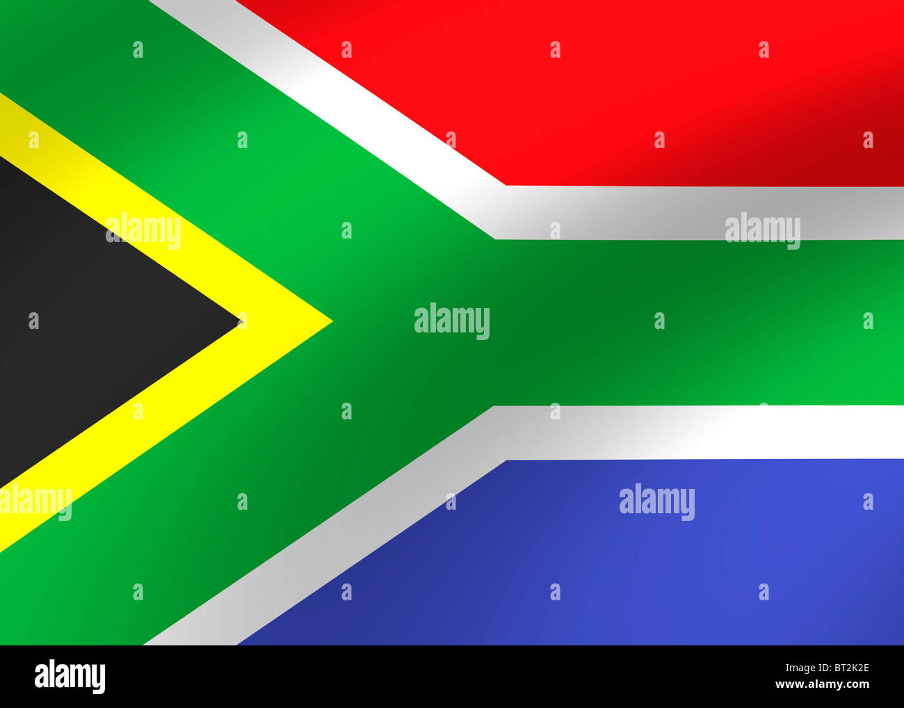 Südafrika Flagge Stockfoto