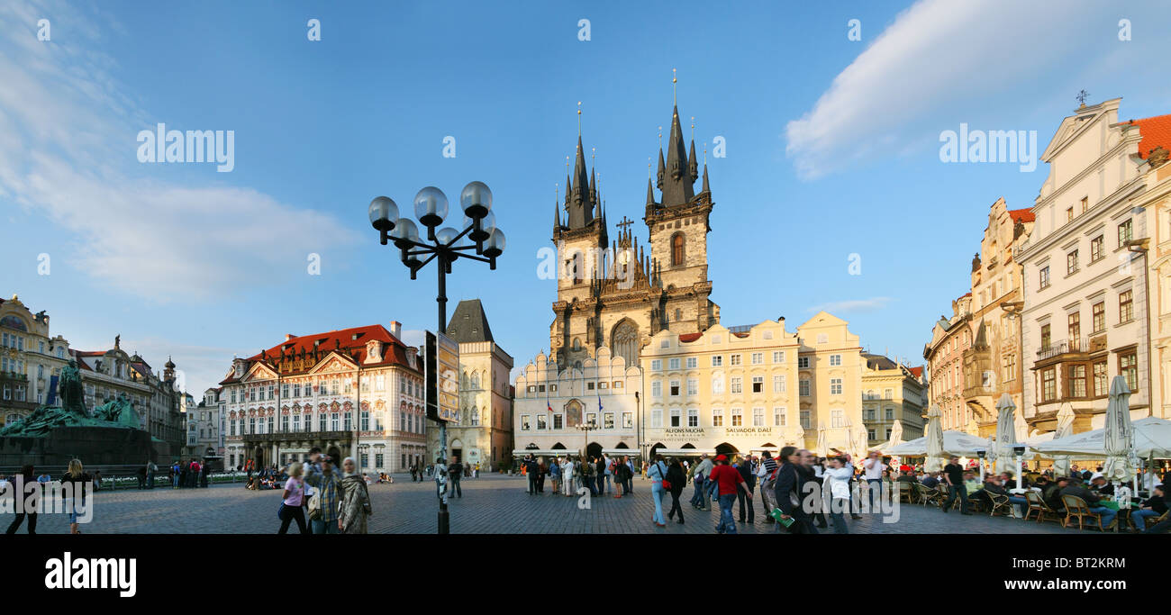 Auf dem Platz der Altstadt. Stockfoto