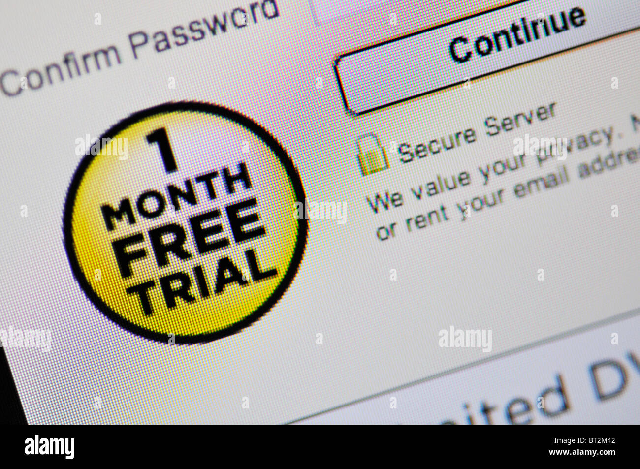 Netflix-website Stockfoto