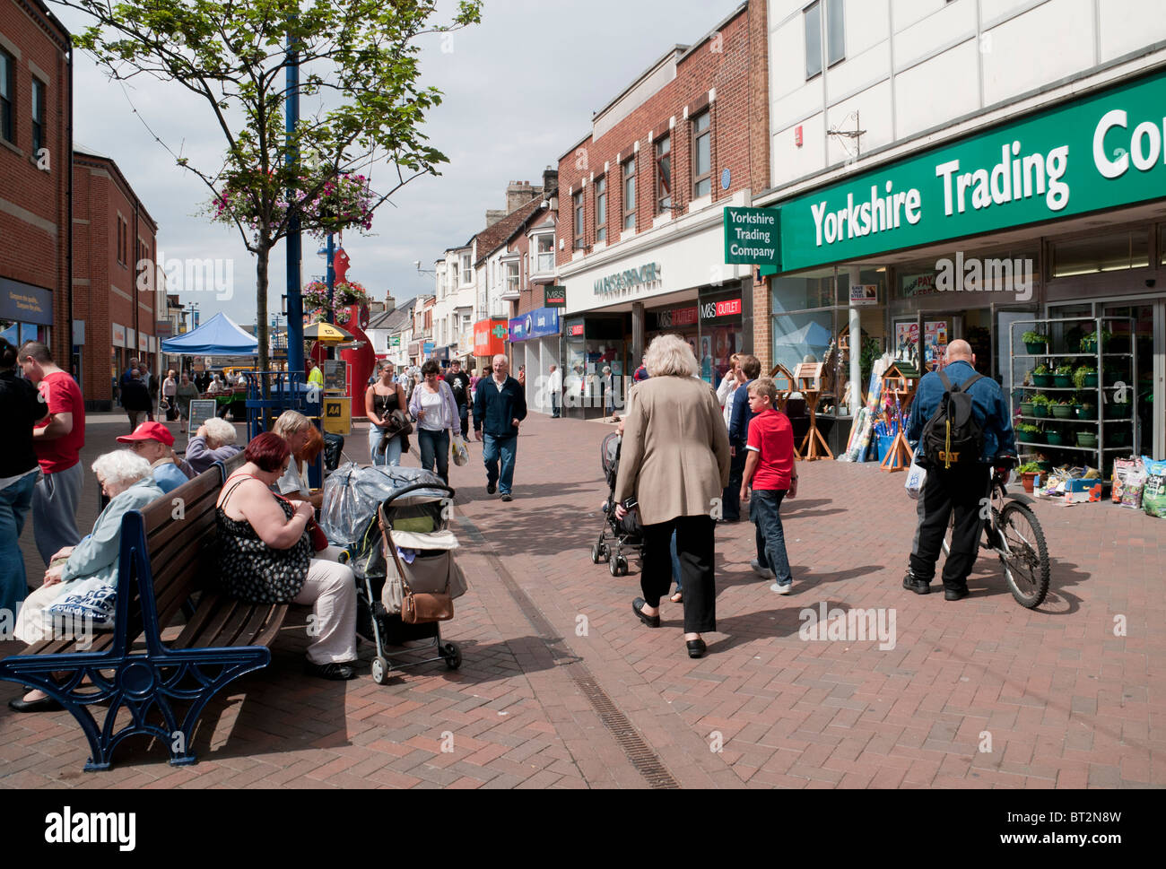 Virtuelle Geschäfte in Redcar Cleveland. Stockfoto