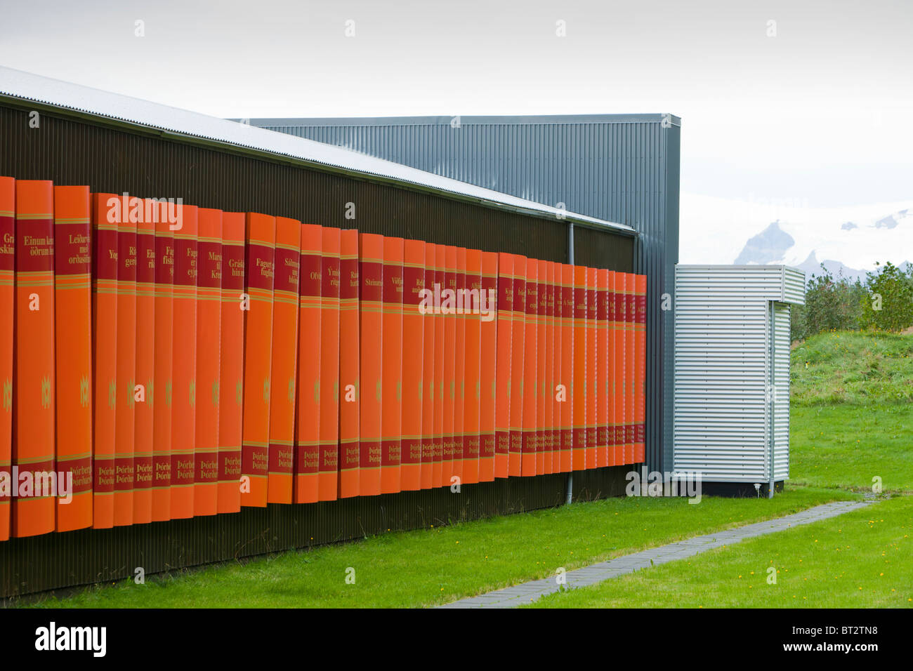 Das Bookbuilding an Hali in der Nähe von Hofn an Islands Südküste. Stockfoto