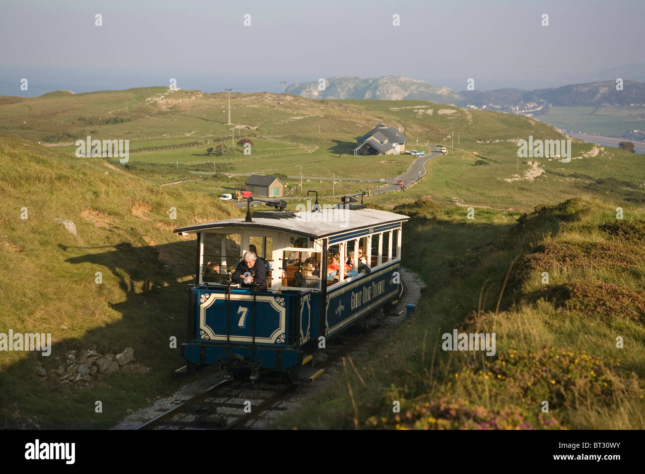 Wales Conwy Llandudno Great Orme Straßenbahn Stockfoto