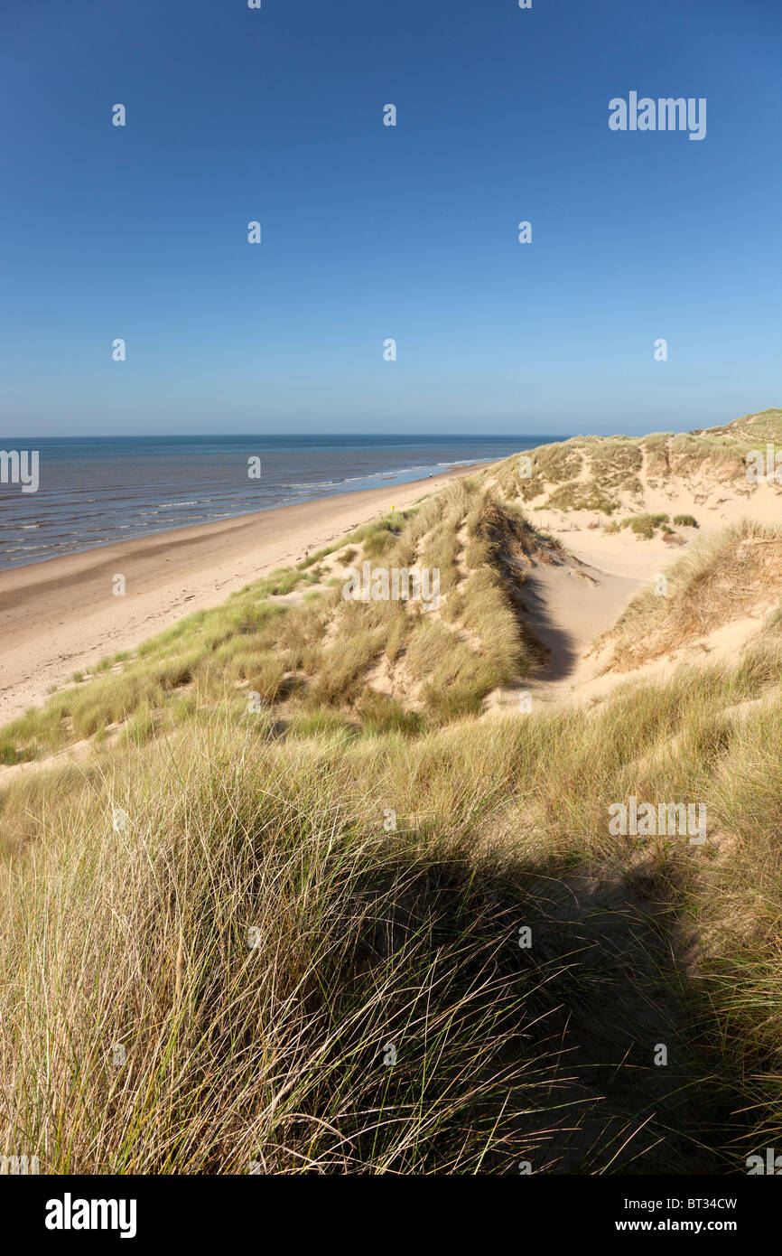 Die Sanddünen der Sefton Coast, Merseyside, England. Der Sefton Coast Dünen in North West England, die sich nördlich von Liverpool City entfernt. Stockfoto