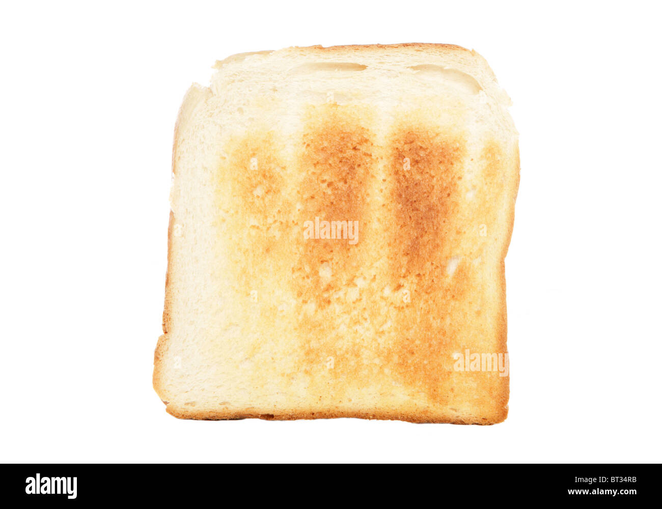 frischen Toast isoliert Studio Ausschnitt Stockfoto