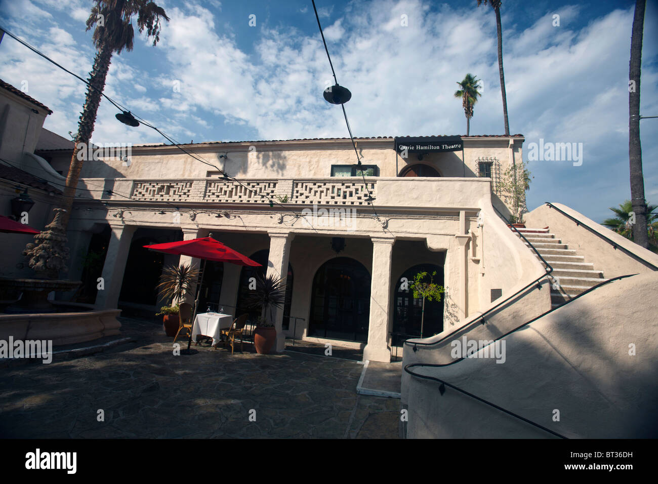 Außenseite des Pasadena Playhouse, Pasadena, California, Vereinigte Staaten von Amerika Stockfoto