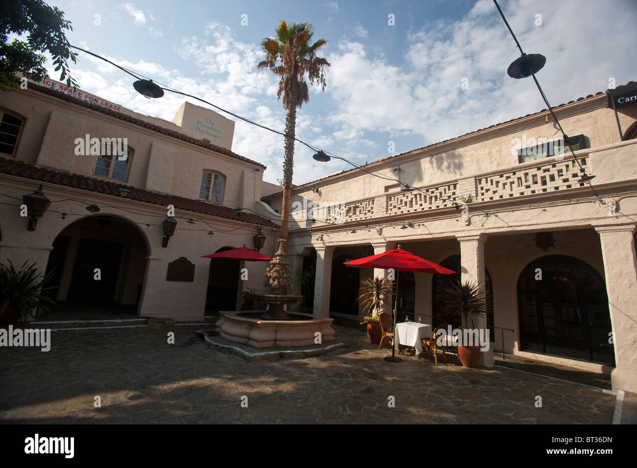 Außenseite des Pasadena Playhouse, Pasadena, California, Vereinigte Staaten von Amerika Stockfoto