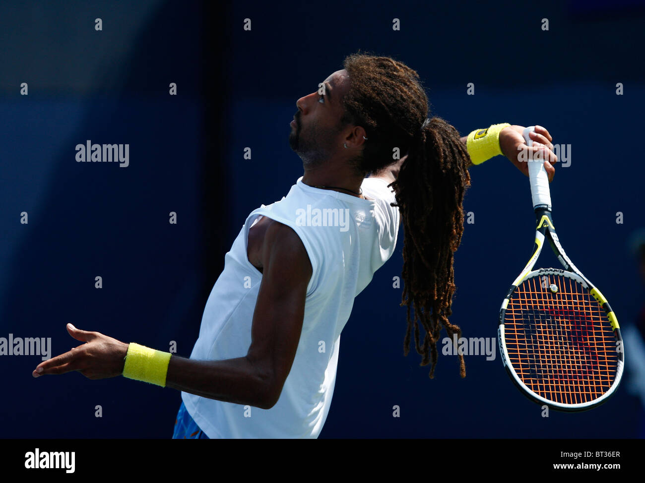US Open 2010, USTA Billie Jean National Tennis Center, New York, ITF Grand-Slam-Tennis-Turnier. Dustin Brown (JAM) Stockfoto