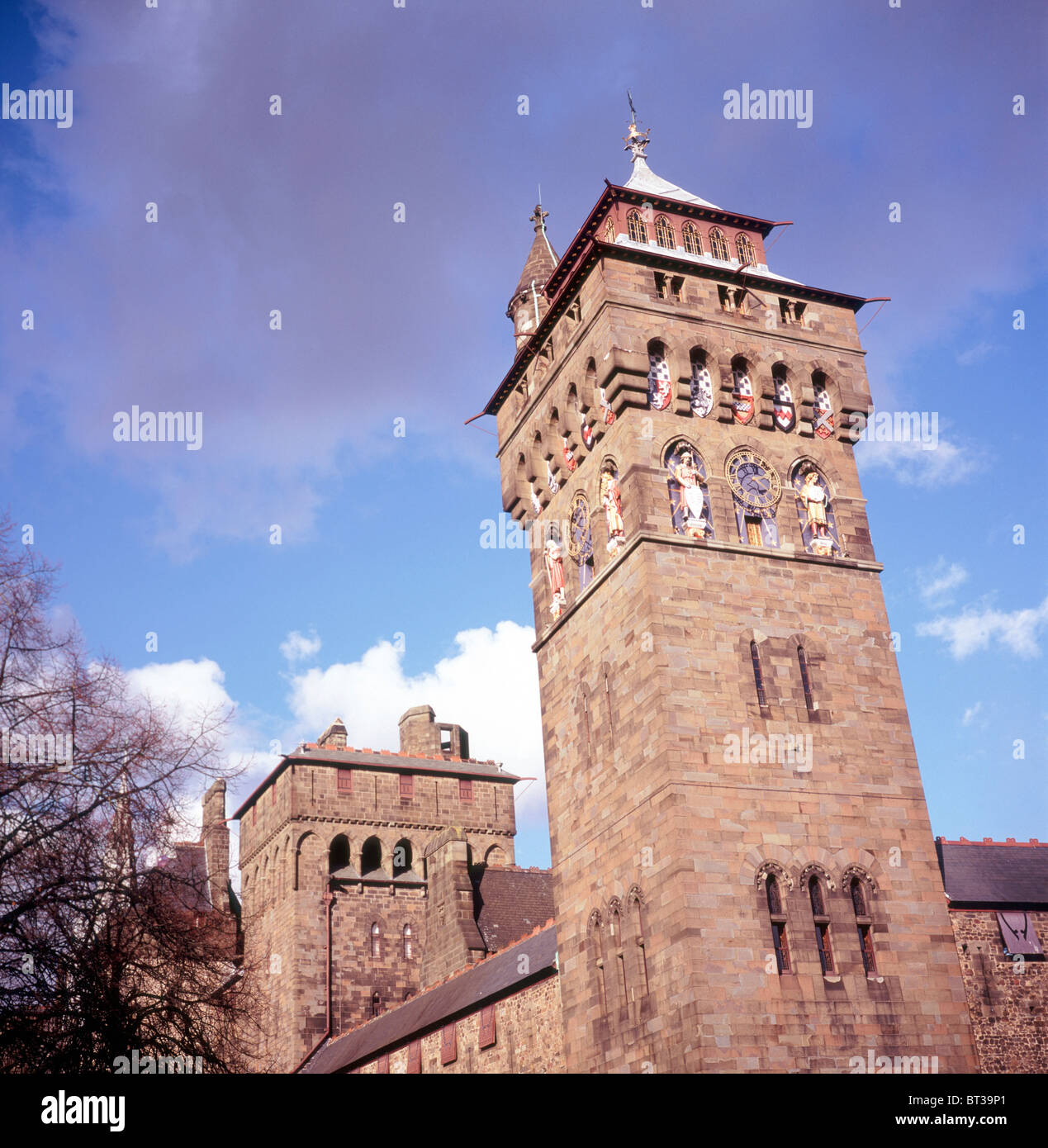 Schloss von Cardiff, Wales Stockfoto
