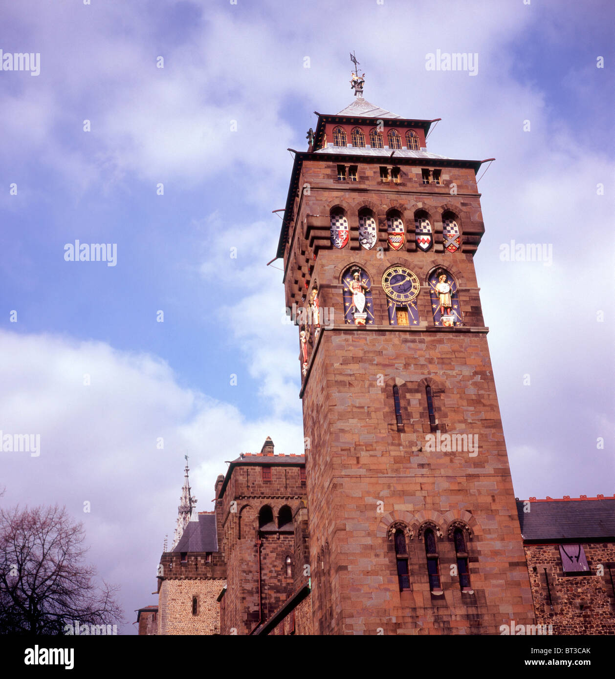 Schloss von Cardiff, Wales Stockfoto