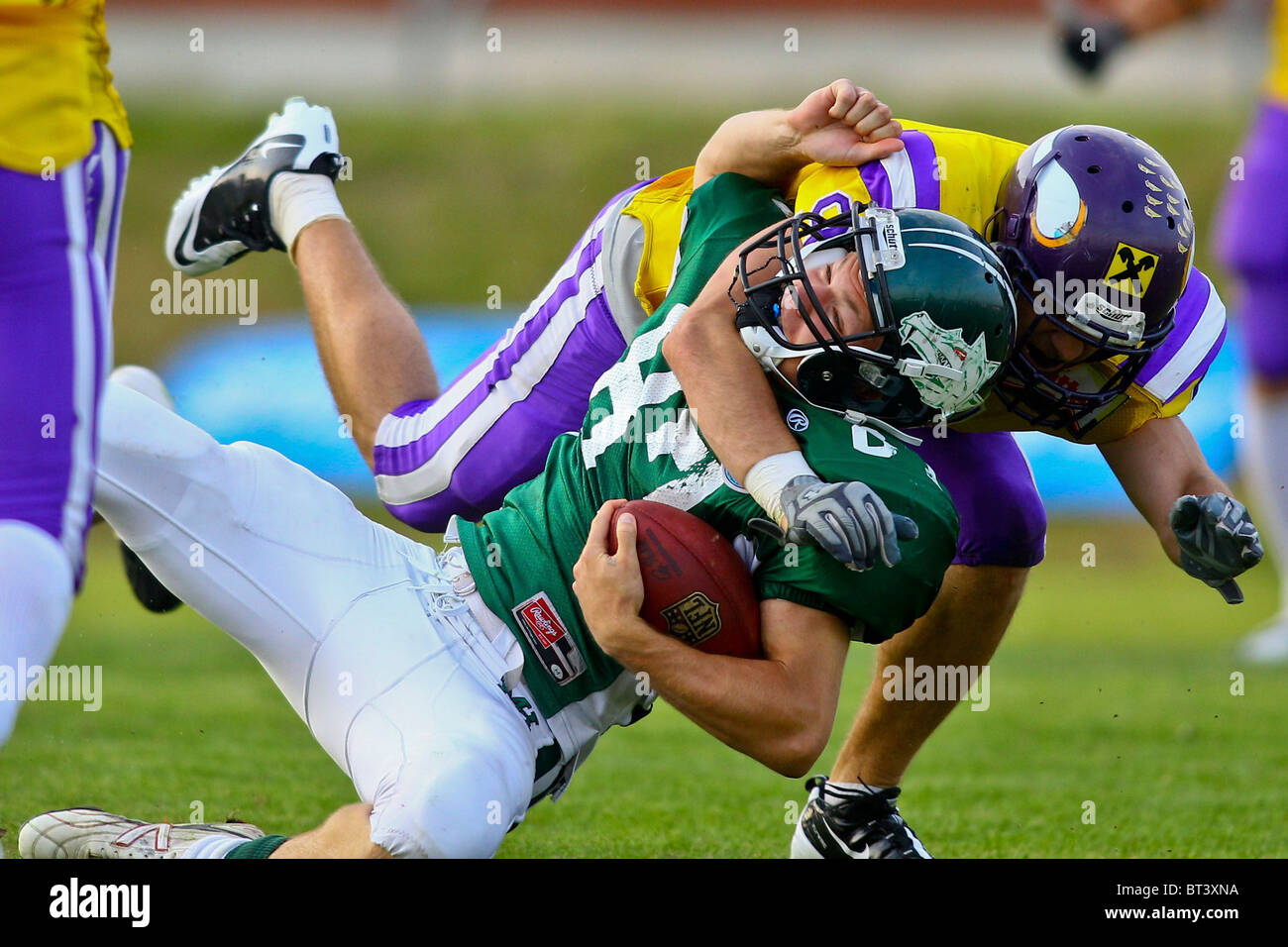 Danube Dragons schlagen Wien Viking in ein AFL Playoff Spiel 3124 am