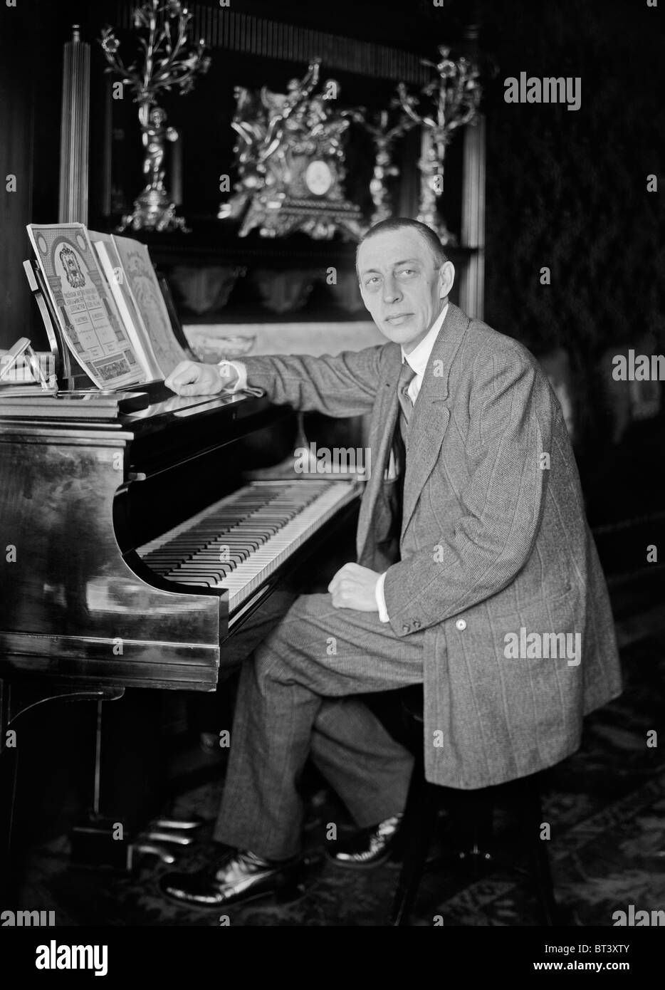 Vintage Foto ca. 1910er Jahre der russische Komponist, Pianist und Dirigent Sergei Rachmaninoff (1873-1943). Stockfoto