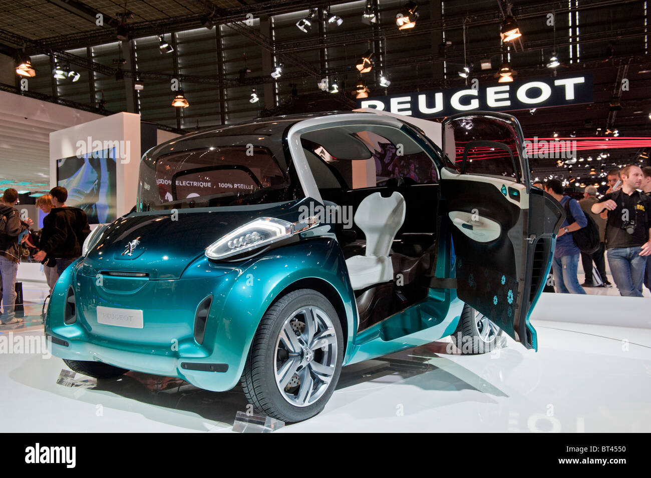 Peugeot BBI Prototyp Elektroauto auf der Paris Motor Show 2010 Stockfoto