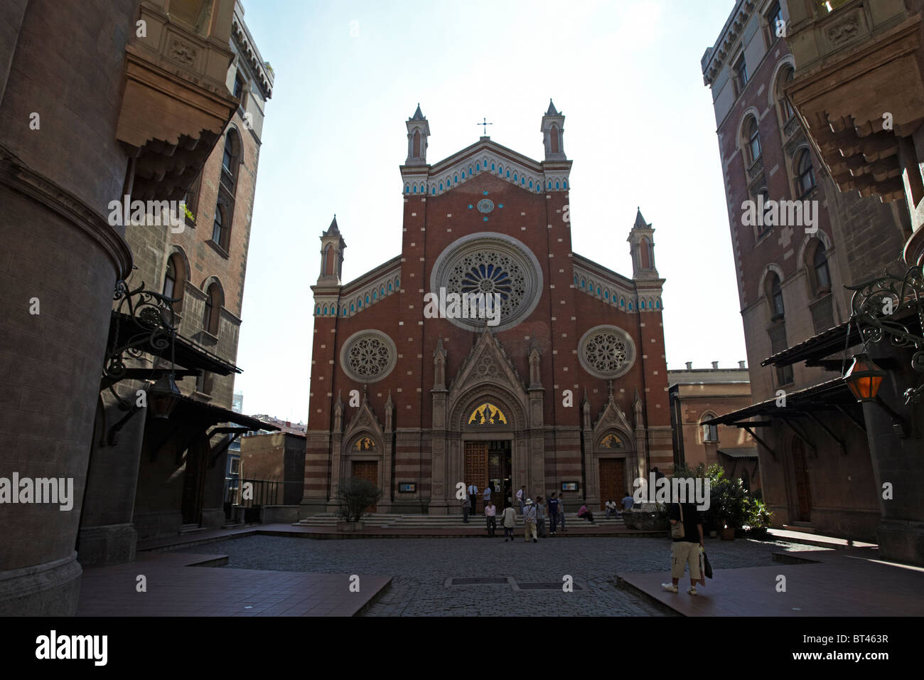 Istanbul Beyoglu Istiklal Caddesi Kirche von Saint Antoine Stockfoto