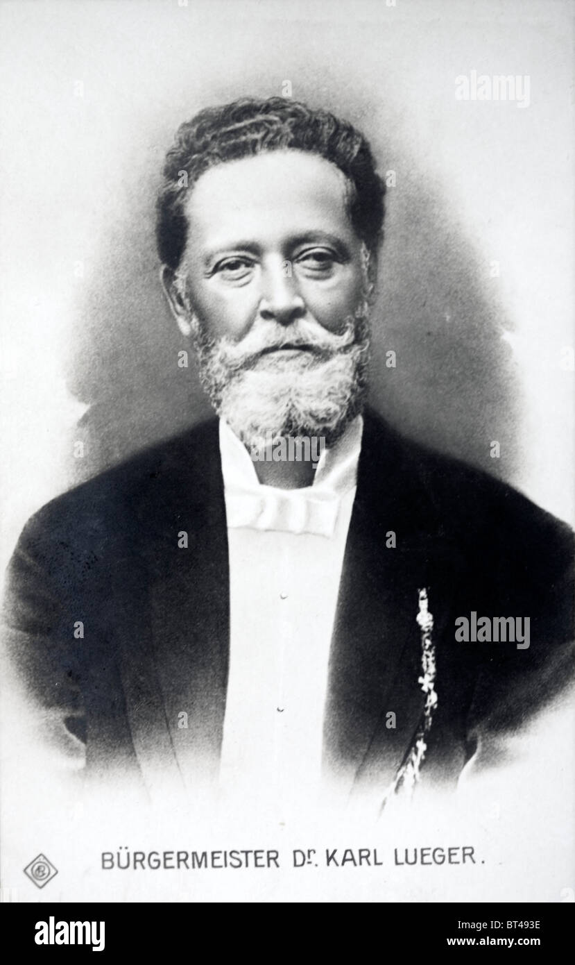 Karl Lueger (1844-1910). Österreichischer antisemitische Politiker und Bürgermeister von Wien. Stockfoto