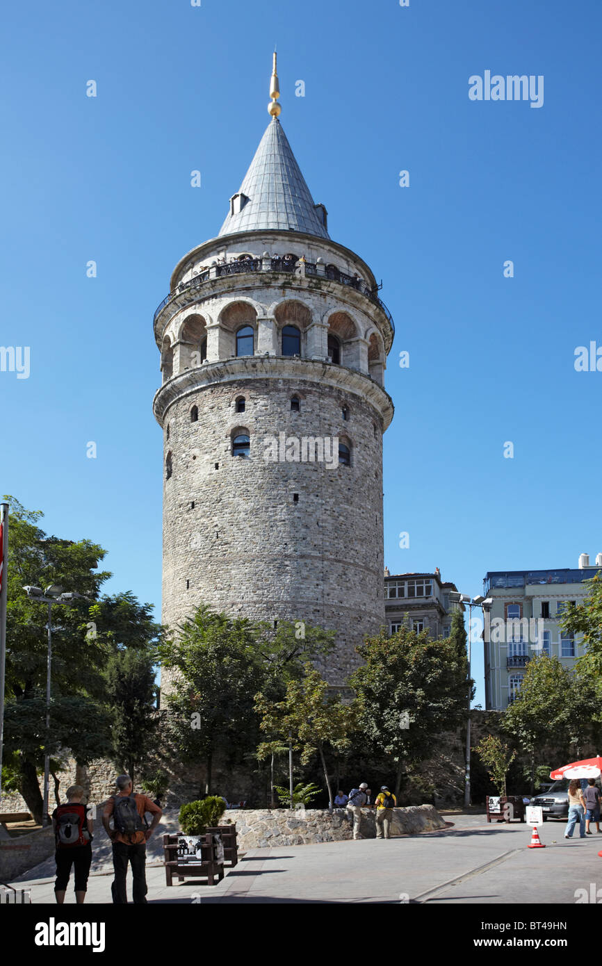 Istanbul Beyoglu Galata Tower Stockfoto