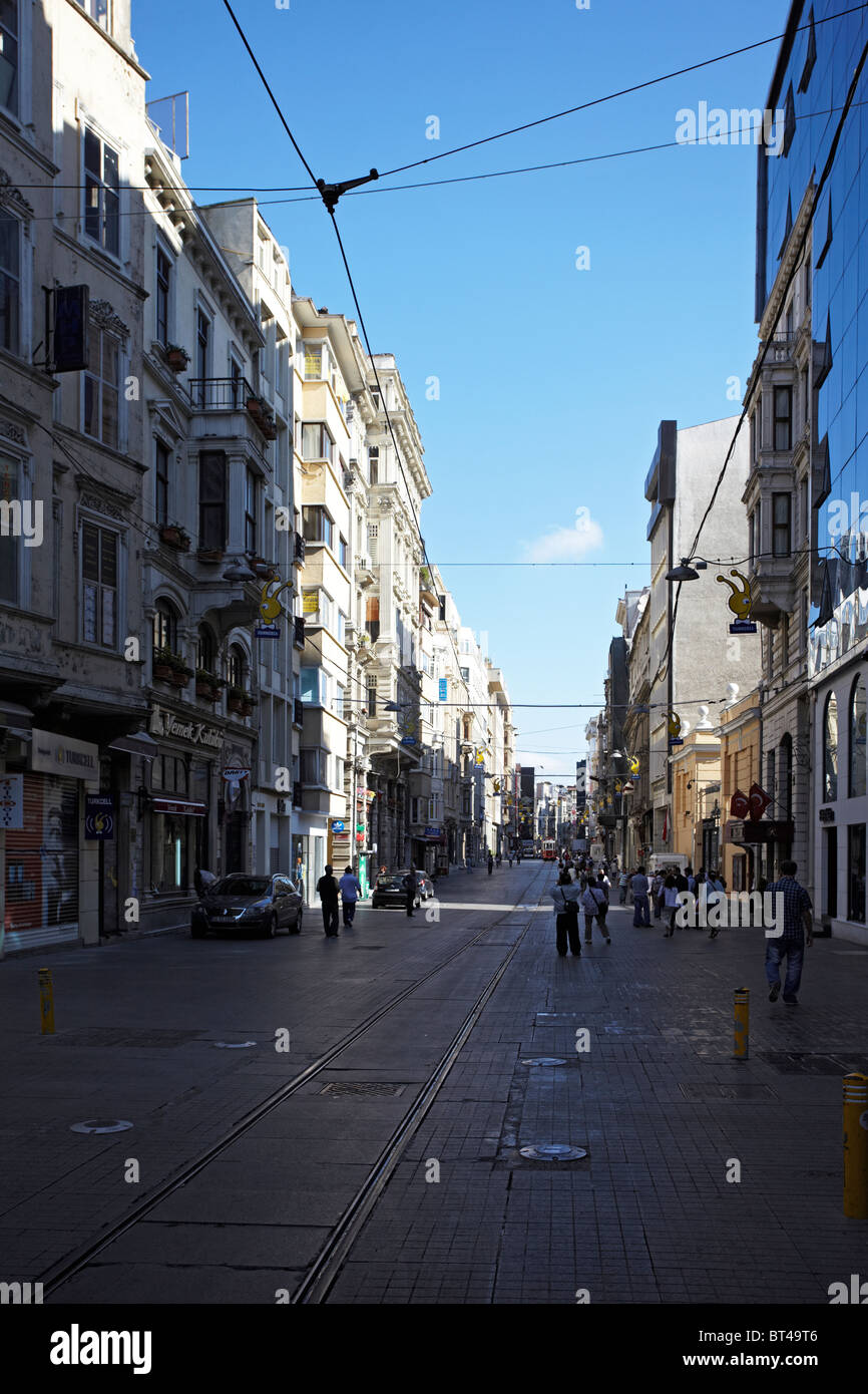 Istanbul Beyoglu Istiklal Caddesi Stockfoto