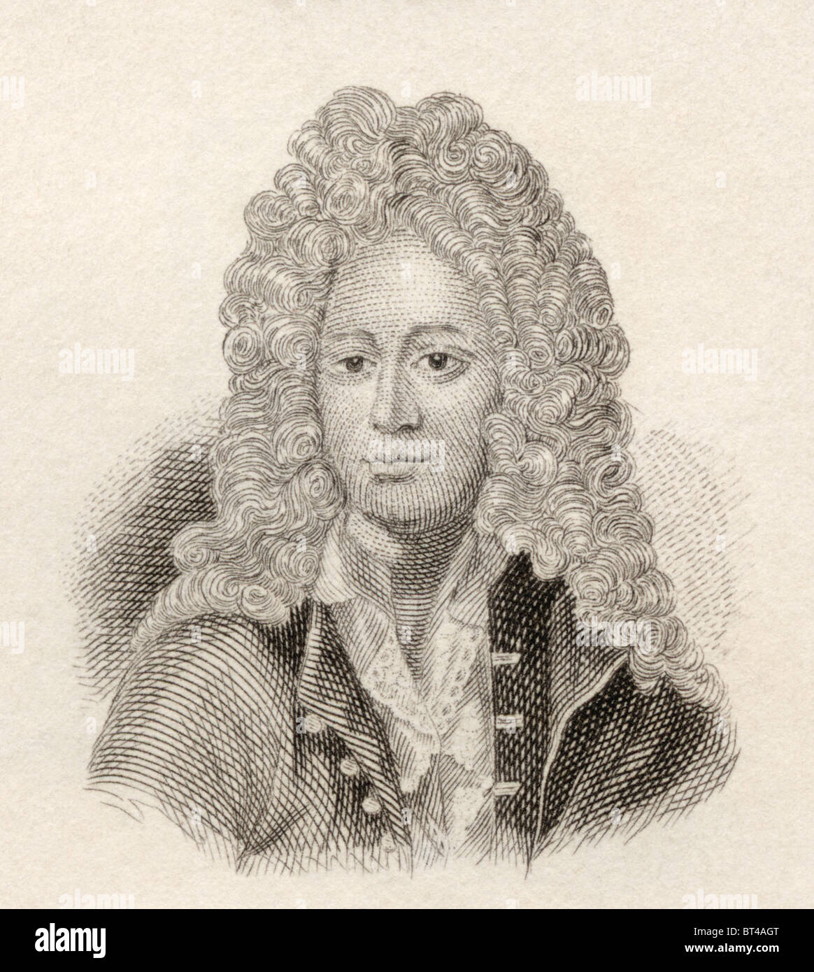 Aaron Hill, 1685 bis 1750. Englischer Dichter, Dramatiker und Verschiedenes Schriftsteller. Stockfoto