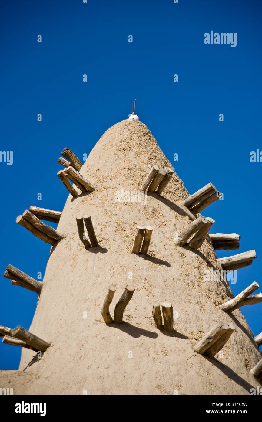 Turm der großen Moschee - Djingereyber in Timbuktu, Mali Stockfoto