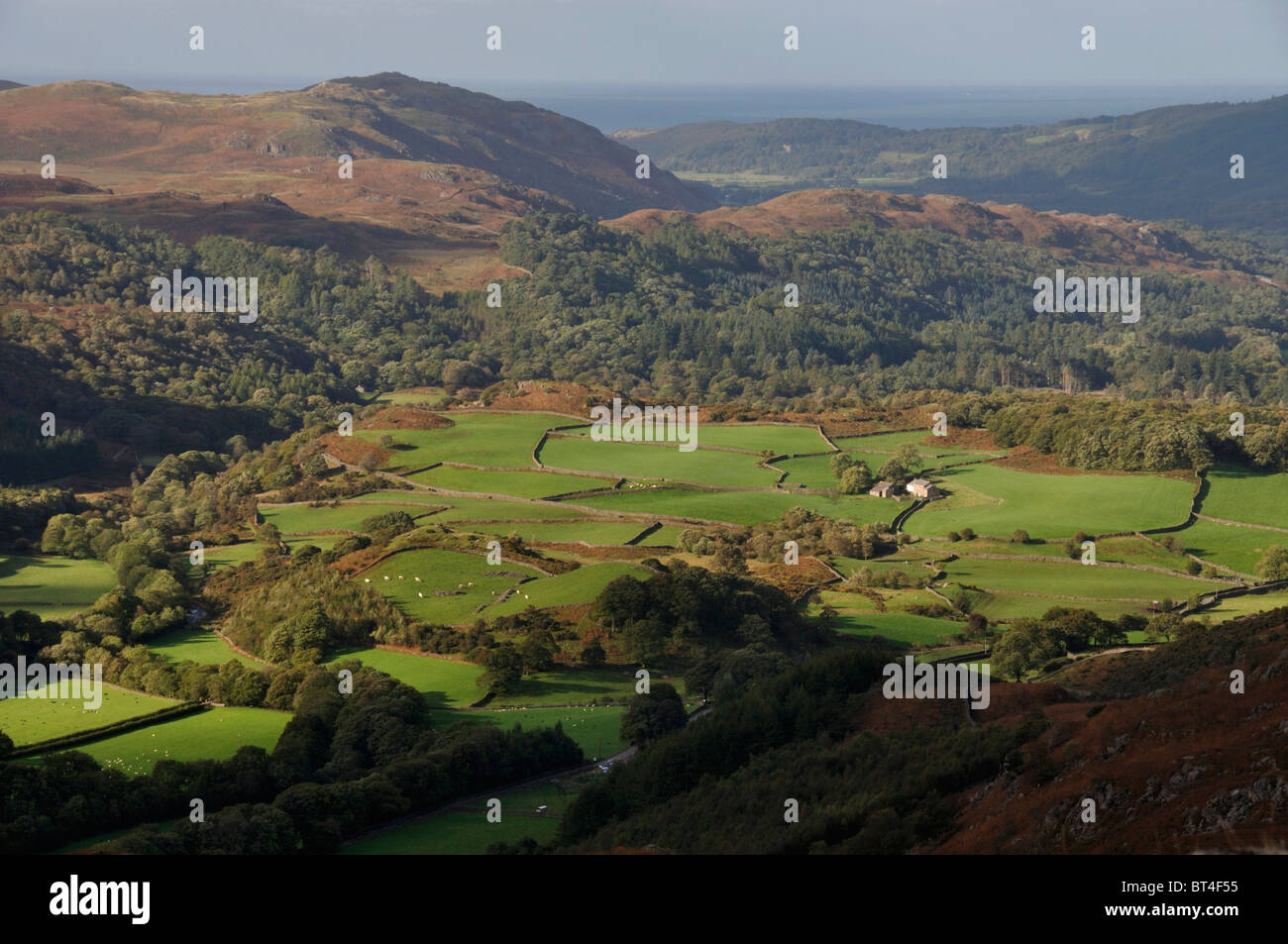 Eskdale aus Ziege Crag, Lake District Stockfoto