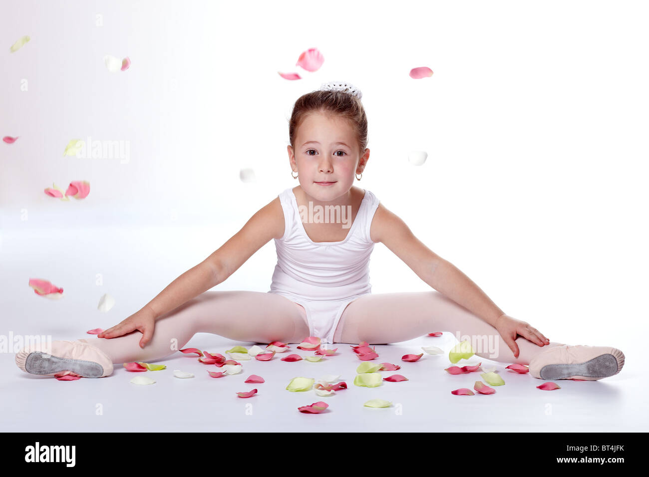 Jungen Ballerina Ausübung Stockfoto