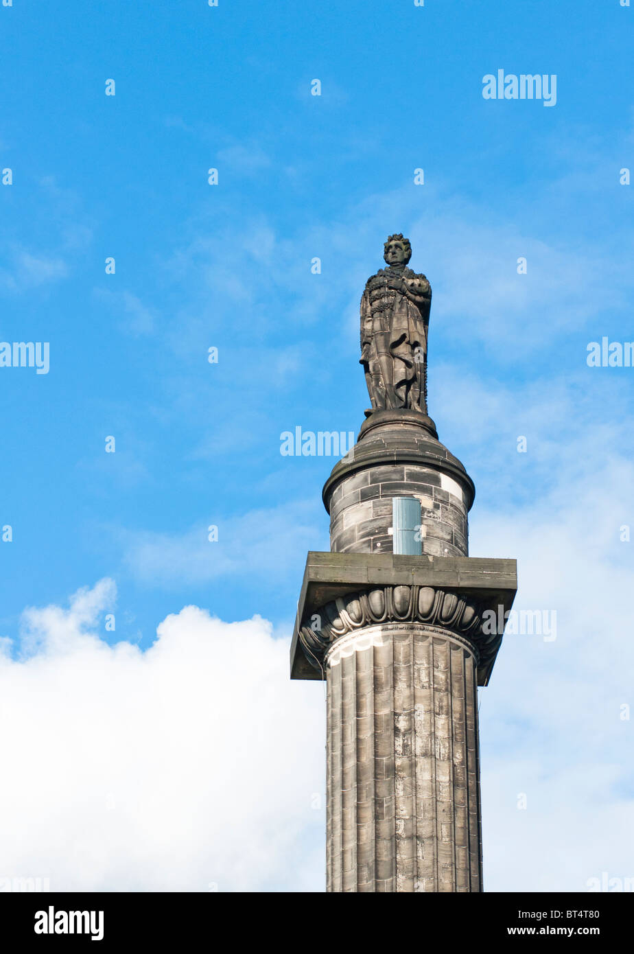 Die Melville-Denkmal in St. Andrews Square, Edinburgh. Stockfoto