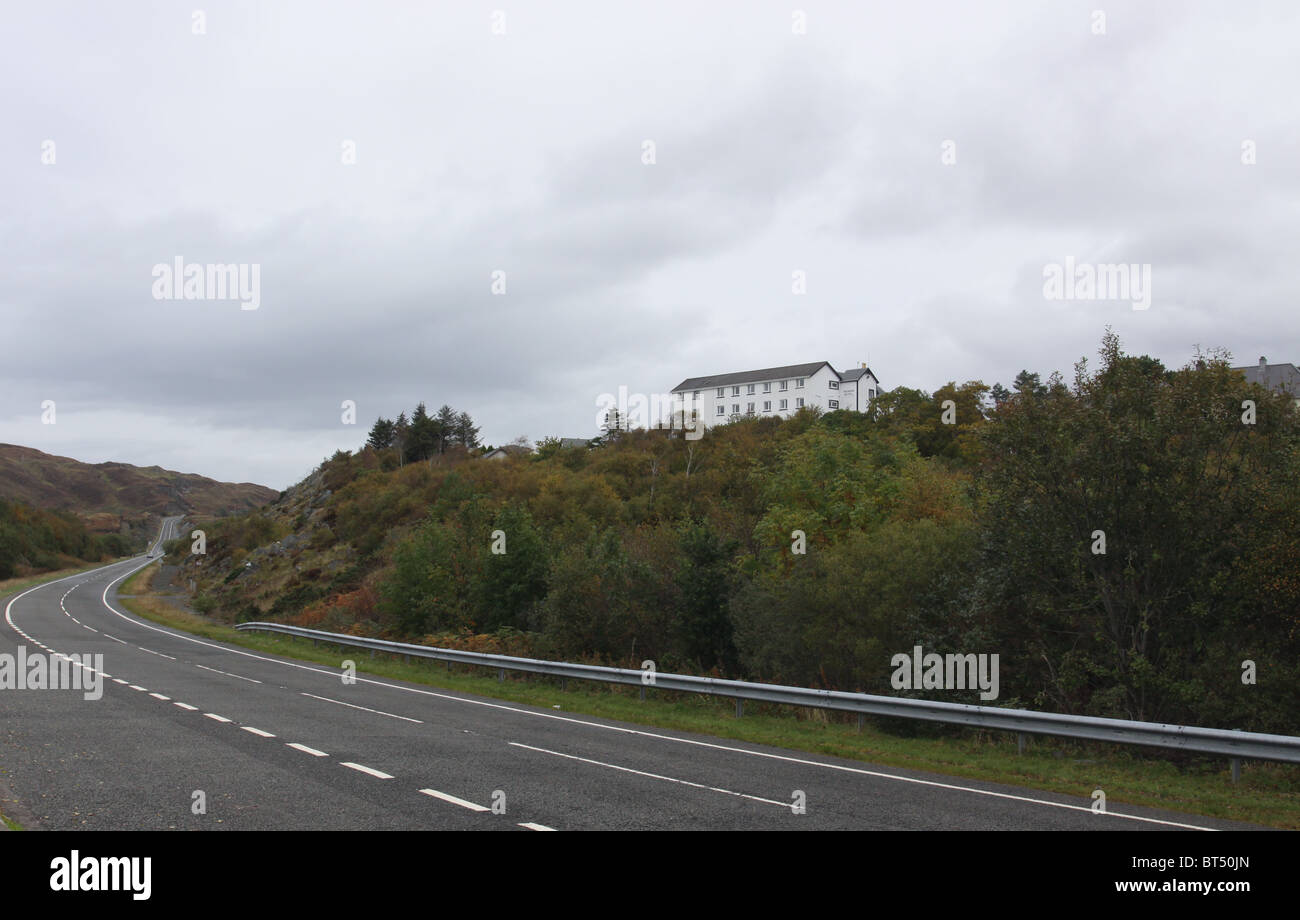 A830 und Morar hotel Schottland Oktober 2010 Stockfoto