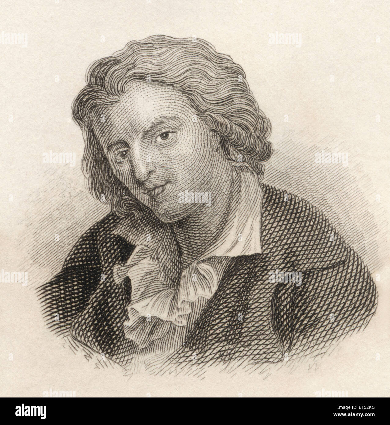 Johann Christoph Friedrich von Schiller, 1759-1805. Deutscher Dichter, Philosoph, Historiker und Dramatiker. Stockfoto