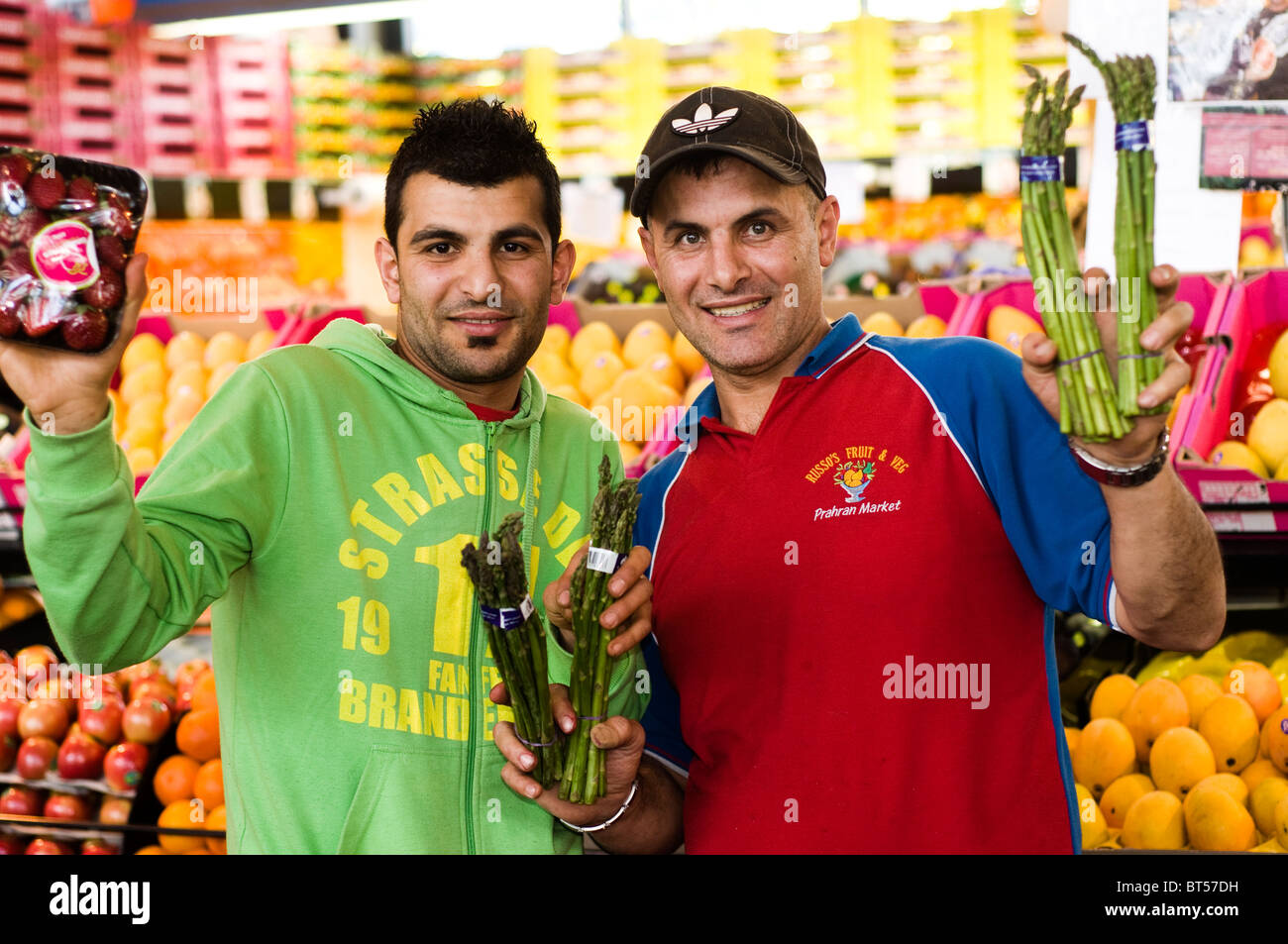 Eigentümer in Prahran Market, Commercial Road Kapelle Straße Prahran Melbourne, Victoria, Australien Stockfoto