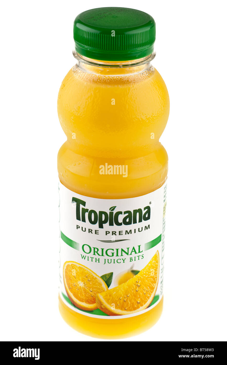 Kleine Flasche Tropicana Premuim original Orangensaft mit saftigen bits ...