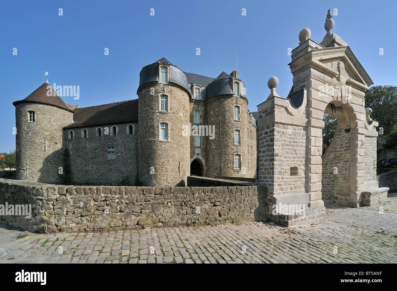 Das Schloss / Museum Château de Boulogne, Frankreich Stockfoto