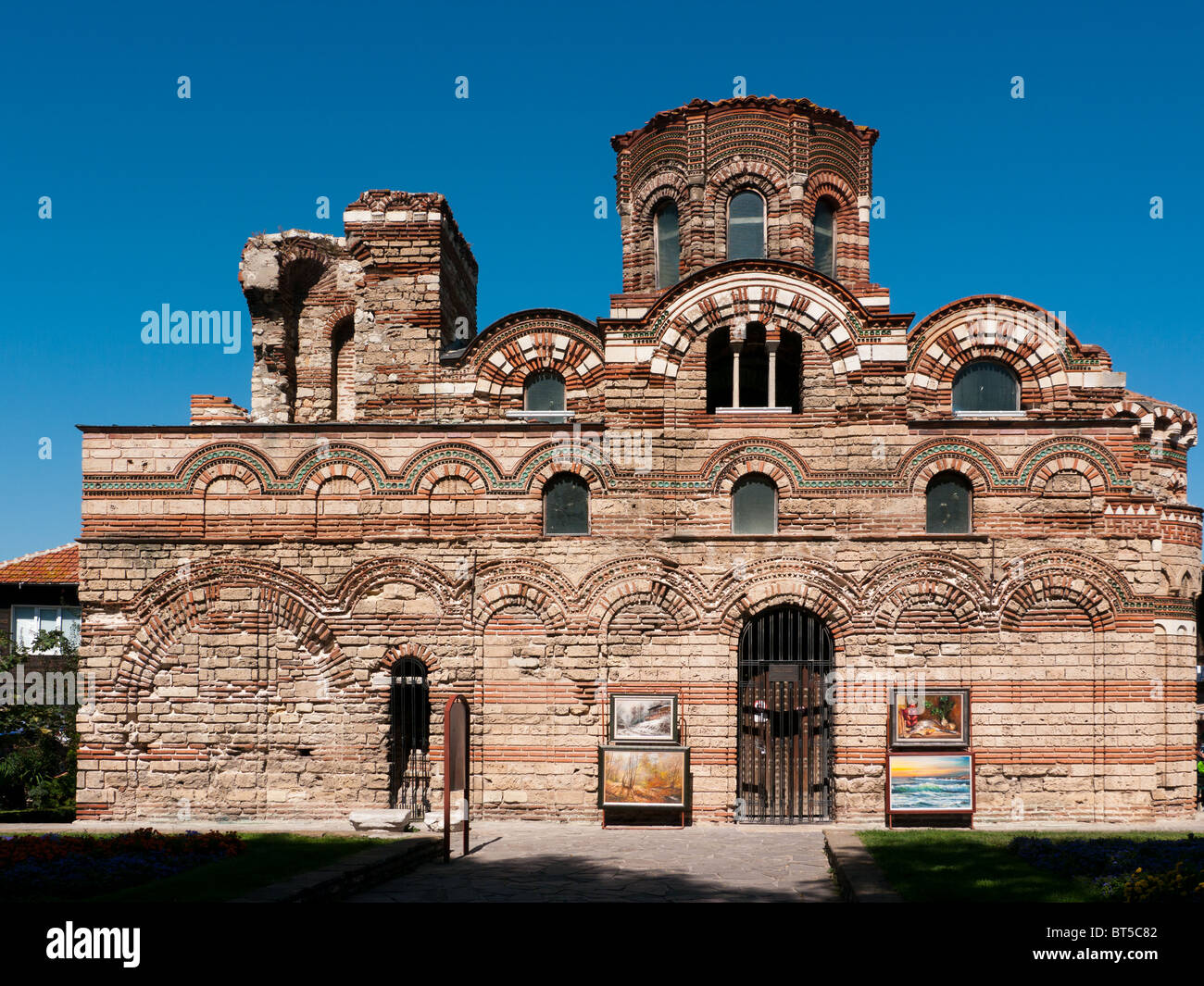 Die Kirche "Christus Pantokrator" XIII-XIV Jh. in Nessebar, Bulgariaa Stockfoto