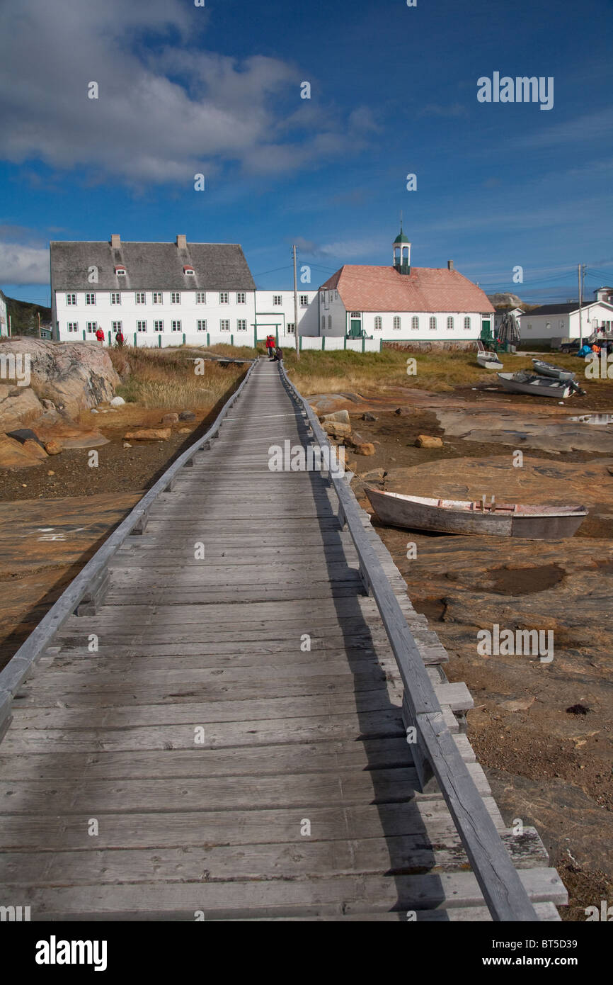 Kanada, nördlichen Labrador Hopedale (aka Agvituk). Hopedale Mission National Historic Site. Stockfoto