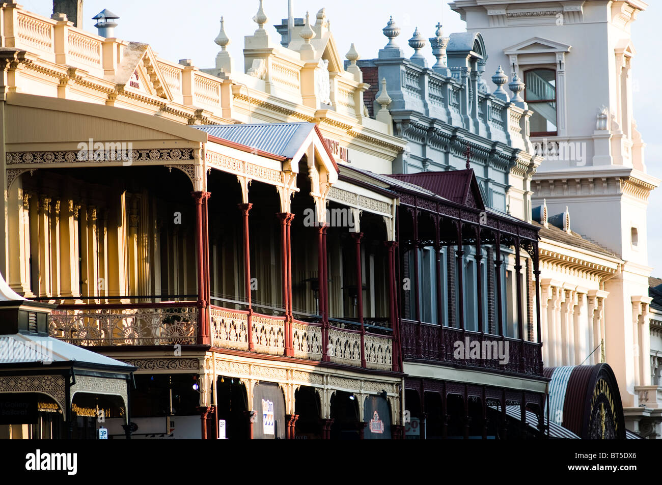 Historische Gebäude, Lydiard Straße, Ballarat, Victoria, Australien Stockfoto