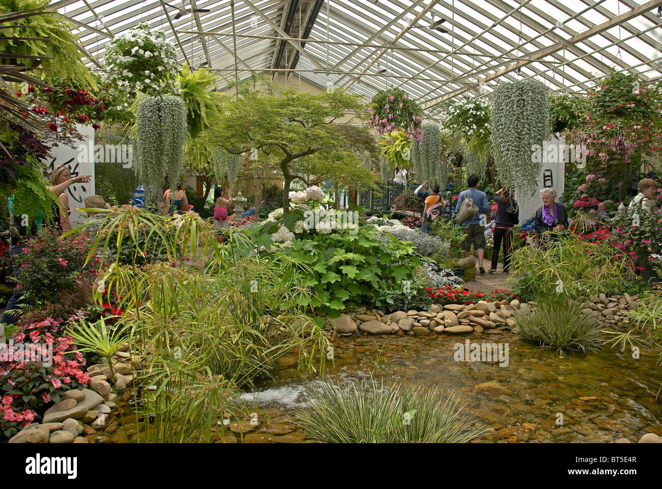 Wunderschönen Fitzroy Garden Conservatory wurde in den 1860er Jahren etablierten Stockfoto