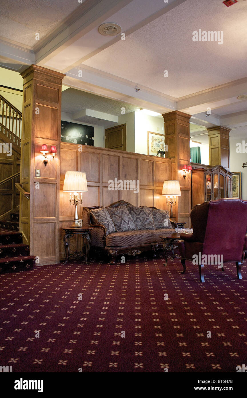 In der Lobby des historischen Boulder Dam Hotel, erbaut in den 1930er Jahren beim Bau des Hoover Dam Stockfoto