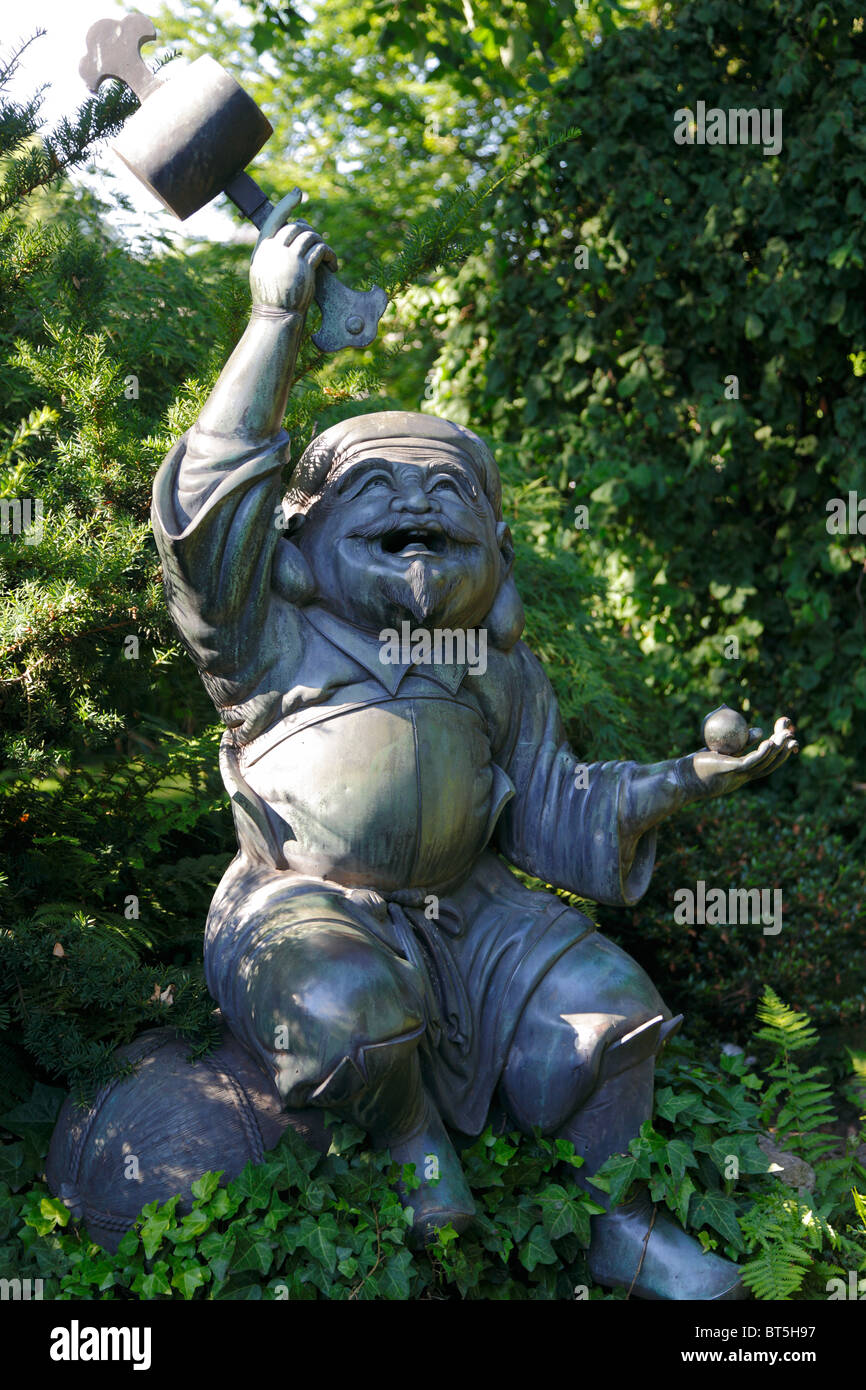Japanischer Garten Im Chemiepark der Bayer AG in Leverkusen, Rhein, Nordrhein-Westfalen Stockfoto