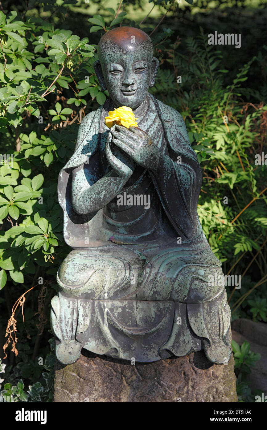 Japanischer Garten Im Chemiepark der Bayer AG in Leverkusen, Rhein, Nordrhein-Westfalen Stockfoto