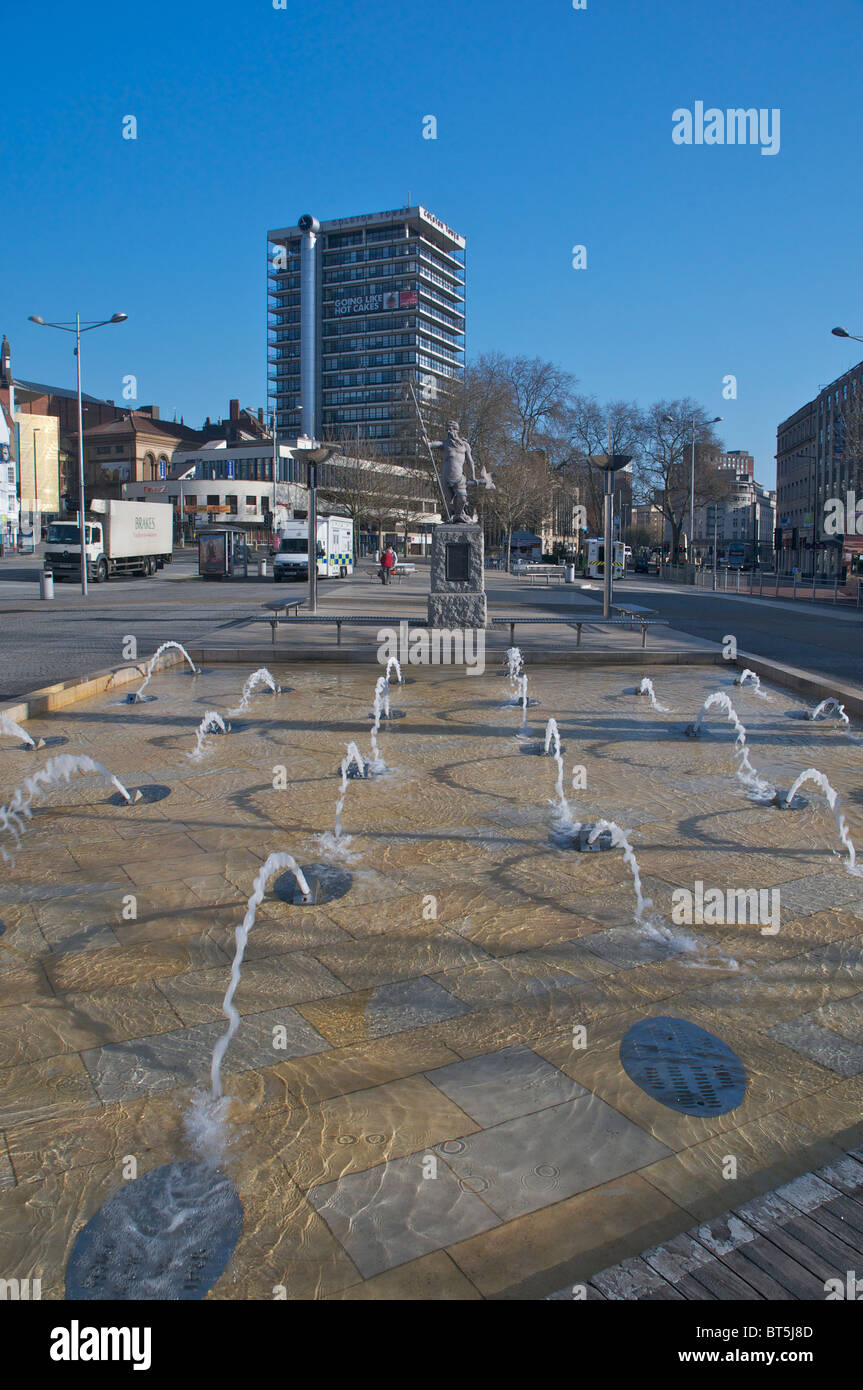 Der Brunnen im Anker Road Bristol City centre Stockfoto