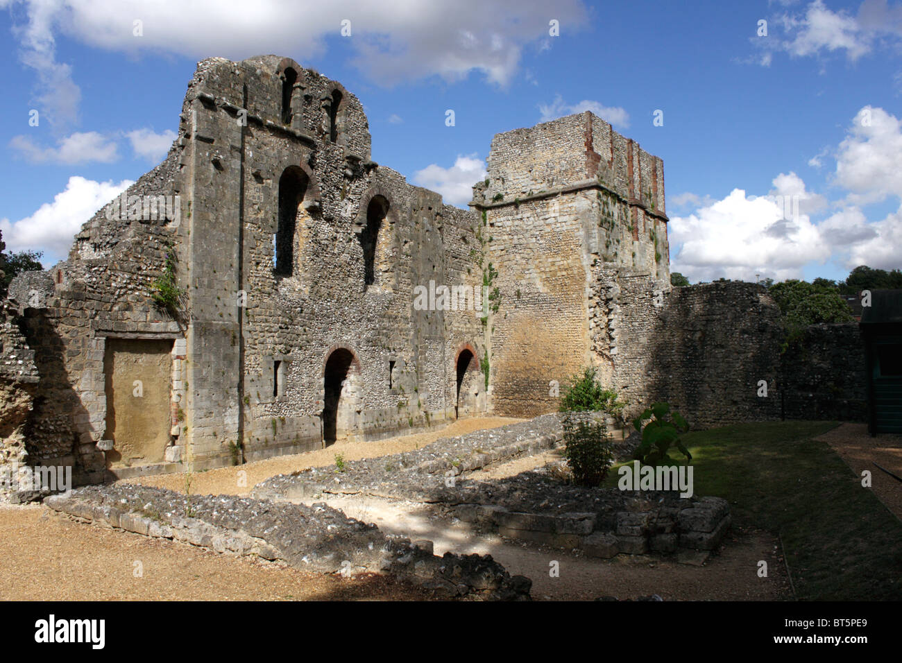Ruinen von Wolvesey Castle Winchester Stockfoto