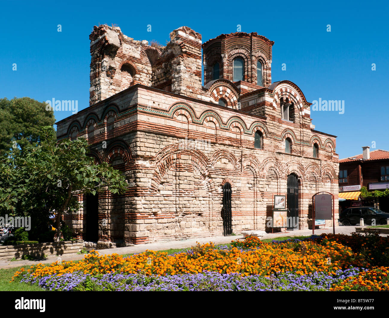 Die Kirche "Christus Pantokrator" XIII-XIV Jh. in Nessebar, Bulgarien Stockfoto