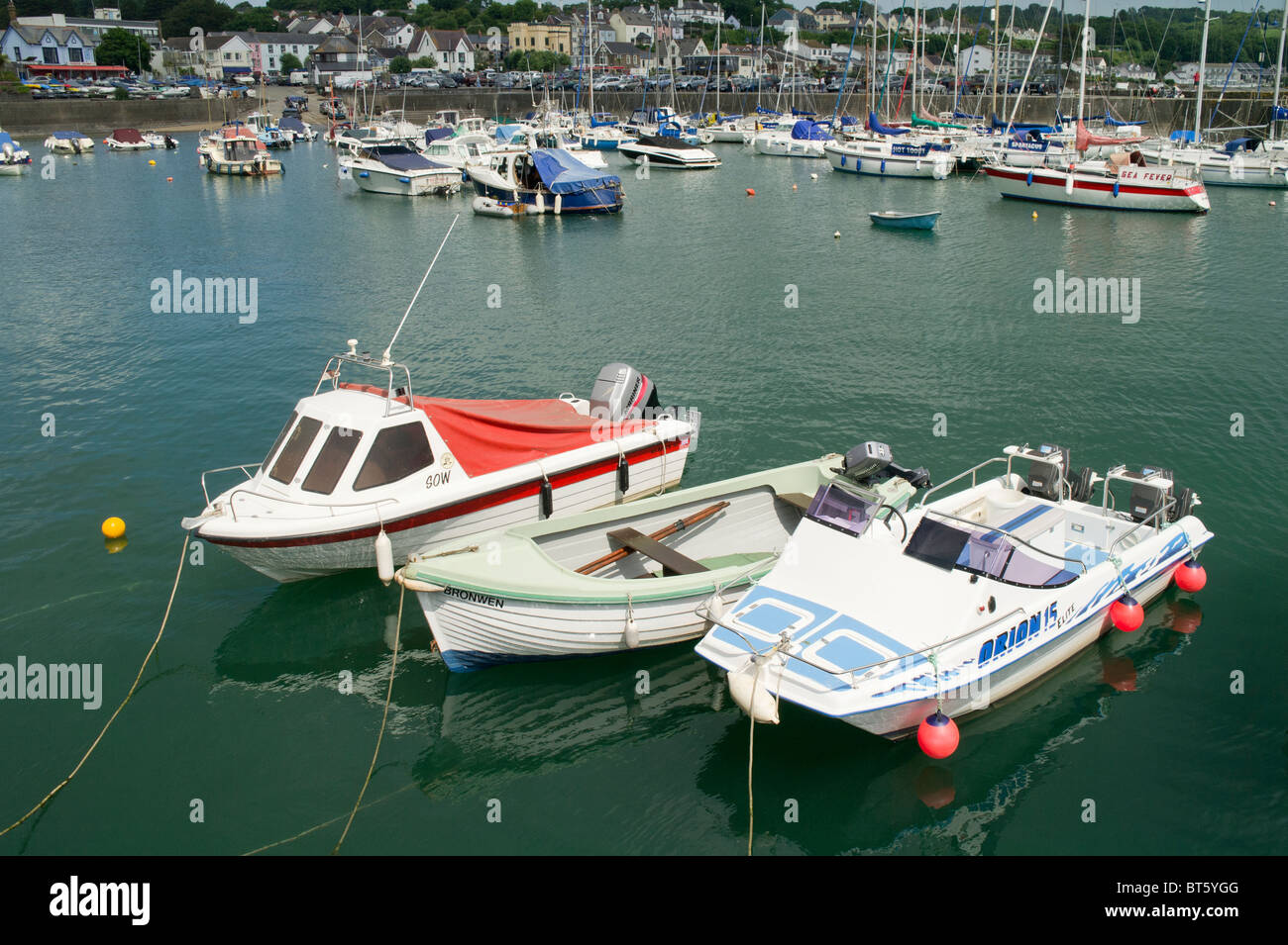 Ferienort Saundersfoot auf walisischen Pembrokeshire Küste Stockfoto