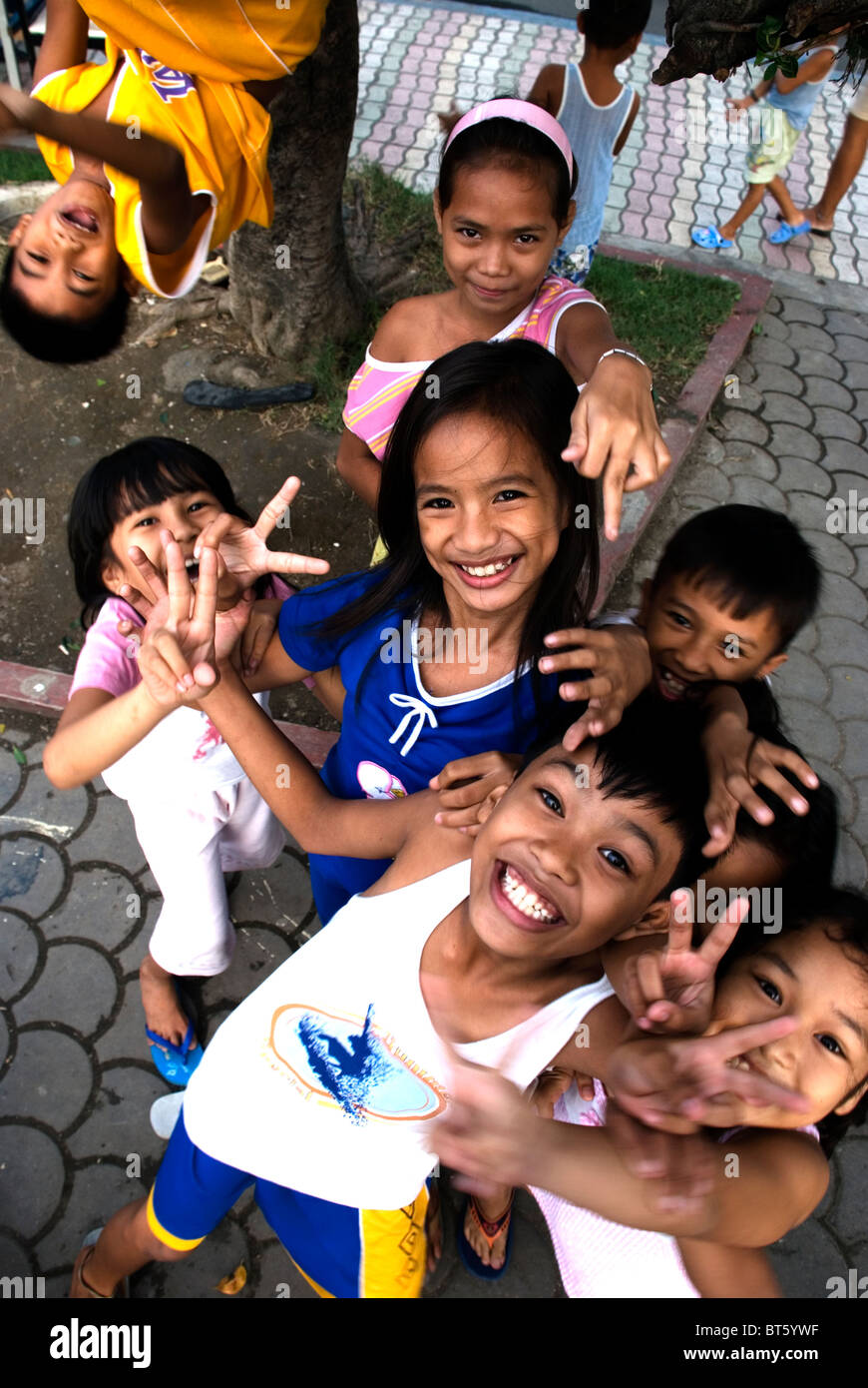 Philippinen, Manila, Kinder in malate Stockfoto