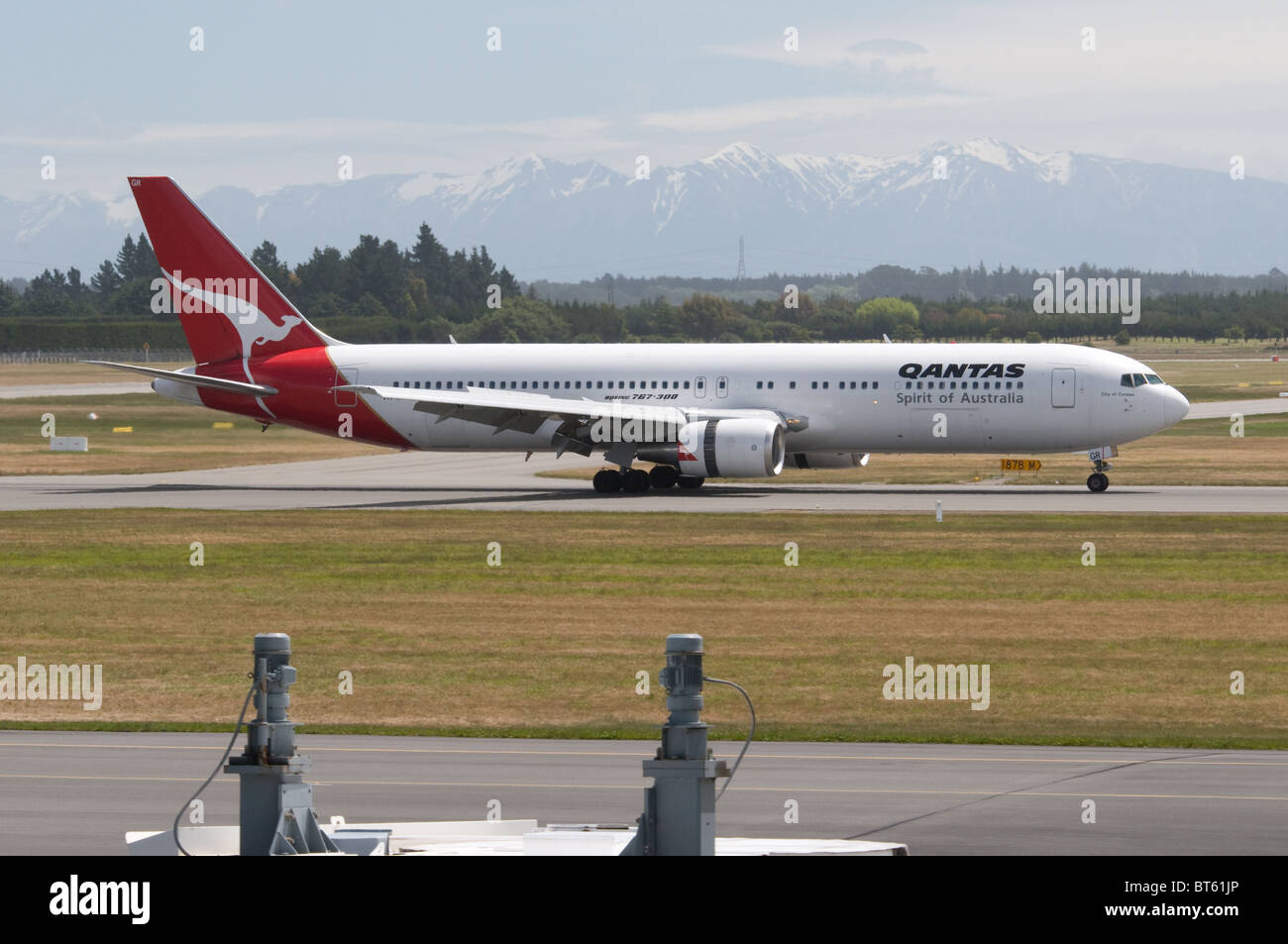 australische Fluggesellschaft Schweif Logo Abzeichen Känguru 330, 737, 767, a330, Luft, Airbus, Flugzeug, Flugzeug, Flugzeug, Flughafen, Schürze, ein Stockfoto