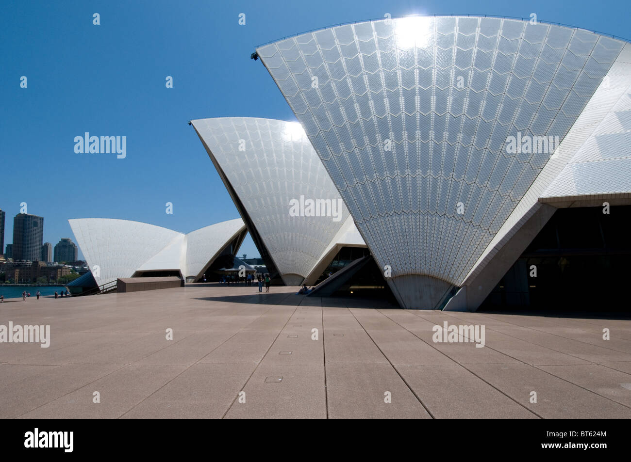 Sydney Opera House Multi-Veranstaltungsort Performing Arts Center australische Stadt Sydney dänische Architekt Jørn Utzon, Pritzker-Preis, archit Stockfoto