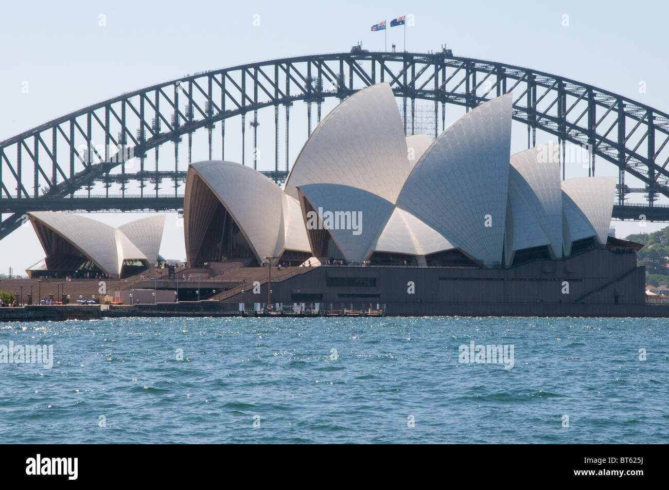 Sydney Opera House Multi-Veranstaltungsort Performing Arts Center australische Stadt Sydney dänische Architekt Jørn Utzon, Pritzker-Preis, archit Stockfoto