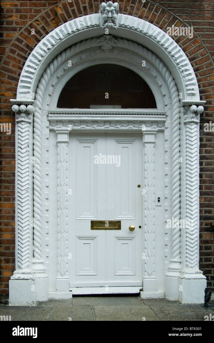 Haustüre Dublin Irland georgischen Südterrasse Eingang Stockfoto